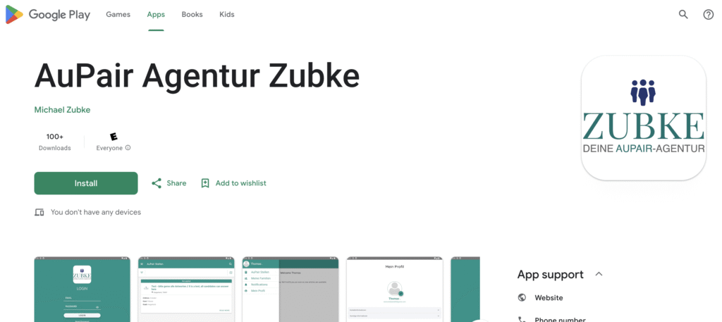 Au Pair Agency App Cultural Exchange Software